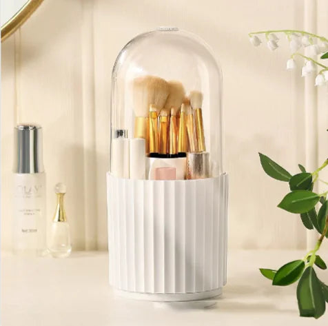 Elegant Rotating Makeup Brush Caddy